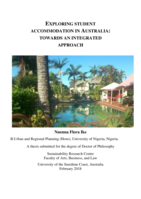 Exploring student accommodation in Australia: Towards an integrated approach