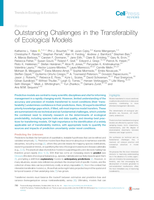 Outstanding Challenges in the Transferability of Ecological Models