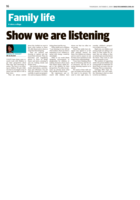 Show we are listening