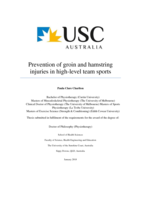 Prevention of groin and hamstring injuries in high-level team sports
