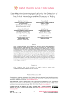 Deep machine learning application to the detection of preclinical neurodegenerative diseases of aging