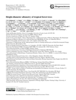 Height-diameter allometry of tropical forest trees