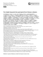 Tree height integrated into pantropical forest biomass estimates