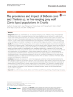 The prevalence and impact of Babesia canis and Theileria sp. in free-ranging grey wolf (Canis lupus) populations in Croatia
