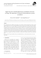 Improving non-communicable disease remediation outcomes in Tonga: the importance of domestic fruit production systems: an analysis