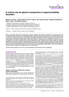 A critical role for glycine transporters in hyperexcitability disorders