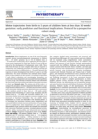 Motor trajectories from birth to 5 years of children born at < 30 weeks’ gestation: early predictors and functional implications. Protocol for a prospective cohort study