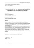 Flow and Pokémon GO: The Contribution of Game Level, Playing Alone, and Nostalgia to the Flow State