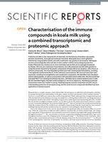 Characterisation of the immune compounds in koala milk using a combined transcriptomic and proteomic approach