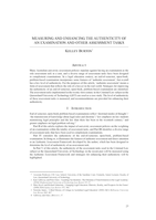 Measuring and Enhancing the Authenticity of an Examination and Other Assessment Tasks