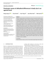 Proximate causes of altitudinal differences in body size in an agamid lizard