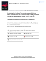 An indicative index of physical susceptibility of small islands to coastal erosion induced by climate change: an application to the Pacific islands