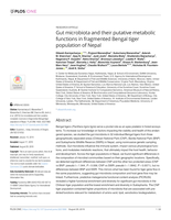 Gut microbiota and their putative metabolic functions in fragmented Bengal tiger population of Nepal