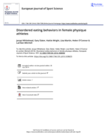 Disordered eating behaviours in female physique athletes