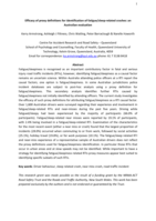 Efficacy of proxy definitions for identification of fatigue/sleep-related crashes: an Australian evaluation