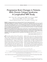 Progressive brain changes in patients with chronic fatigue syndrome: A longitudinal MRI study