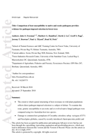 Comparison of host susceptibility to native and exotic pathogens provides evidence for pathogen imposed selection in forest trees