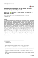 Vulnerability and its discontents: the past, present, and future of climate change vulnerability research