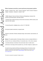 Effects of seascape connectivity on reserve performance along exposed coastlines