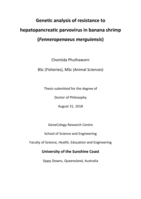 Genetic analysis of resistance to hepatopancreatic parvovirus in banana shrimp (Fenneropenaeus merguiensis)