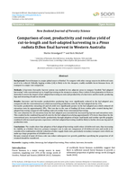 Comparison of cost, productivity and residue yield of cut-to-length and fuel-adapted harvesting in a Pinus radiata D.Don final harvest in Western Australia