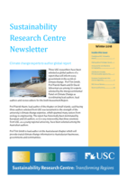 Sustainability Research Centre Newsletter, Winter 2018