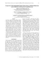 Comparison of the health belief model and the theory of planned behaviour in prediction of dieting and fasting behaviour