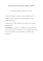 Designing Gamified Apps for Sustainable Consumption: A Field Study