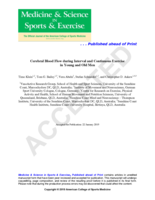 Cerebral Blood Flow during Interval and Continuous Exercise in Young and Old Men
