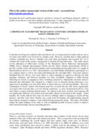 A profile of taxi drivers' road safety attitudes and behaviours: Is safety important?