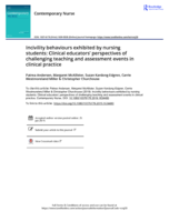 Incivility behaviours exhibited by nursing students: Clinical educators’ perspectives of challenging teaching and assessment events in clinical practice