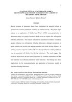 An application of Stafford and Warr's reconceptualization of deterrence to a group of recidivist drink drivers