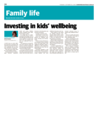 Investing in kids' wellbeing