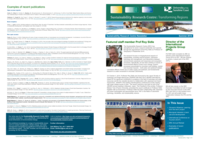Sustainability Research Centre Newsletter, Summer 2014