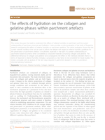 The effects of hydration on the collagen and gelatine phases within parchment artefacts