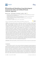 Rainfall-runoff modelling using hydrological connectivity index and artificial neural network approach