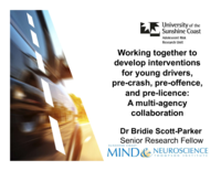 Working Together to Develop Interventions for Young Drivers, Pre-Crash, Pre-Offence, and Pre-Licence: A multi-agency collaboration