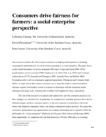 Consumers drive fairness for farmers: a social enterprise perspective
