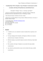Examining signs of driver sleepiness, usage of sleepiness countermeasures and the associations with sleepy driving behaviours and individual factors