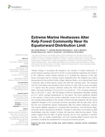 Extreme Marine Heatwaves alter kelp forest community near its equatorward distribution limit