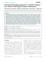 Comorbid Externalising Behaviour in AD/HD: Evidence for a Distinct Pathological Entity in Adolescence