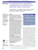 A study protocol for a randomised controlled trial of an interactive web-based intervention: CancerCope