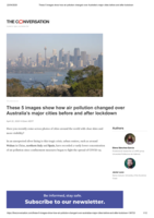 These 5 images show how air pollution changed over Australia’s major cities before and after lockdown