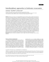 Interdisciplinary approaches to freshwater ecoacoustics