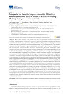 Prospects for Genetic Improvement in Objective Measurements of Body Colour in Pacific Whiteleg Shrimp (Litopenaeus vannamei)