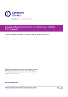 Dressings and securement devices for central venous catheters (CVC) (Protocol)
