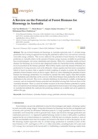 A Review on the Potential of Forest Biomass for Bioenergy in Australia