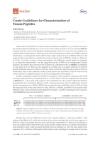 Create guidelines for characterization of venom peptides
