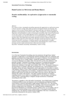 Iterative multimodality: An exploration of approaches to transmedia writing