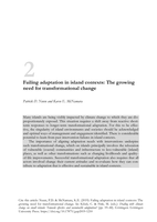 Failing adaptation in island contexts: The growing need for transformational change